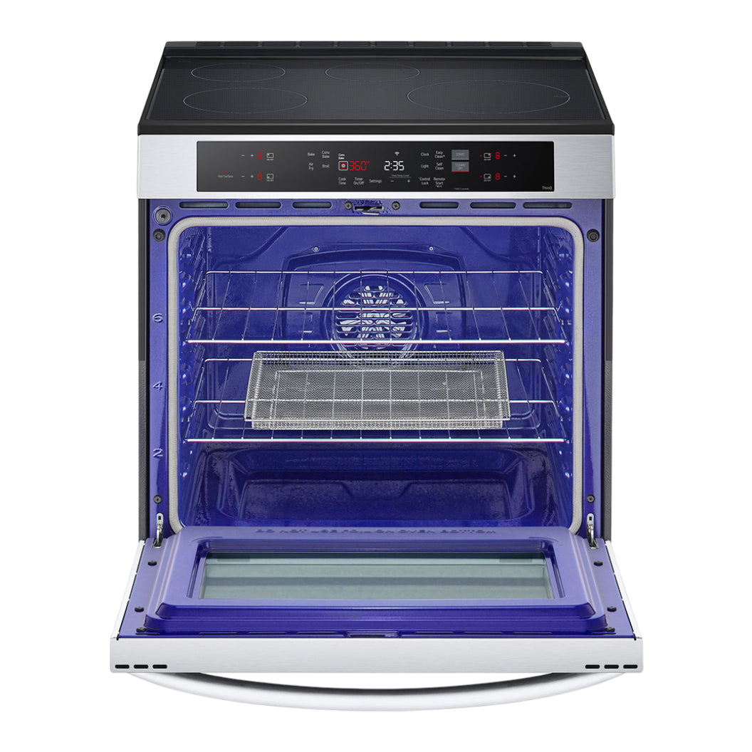 Cuisinière intelligente à induction 30 po Inox Convection ProBake et friture à l'air