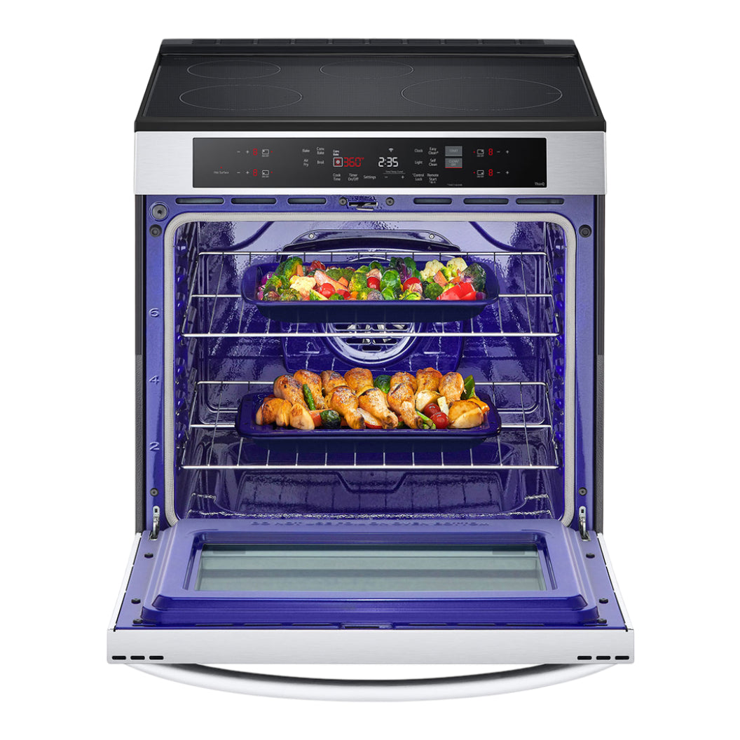 Cuisinière intelligente à induction 30 po Inox Convection ProBake et friture à l'air