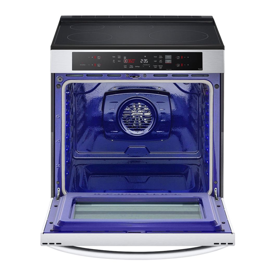 Cuisinière intelligente à induction 30 po Inox Convection ProBake et friture à l'air