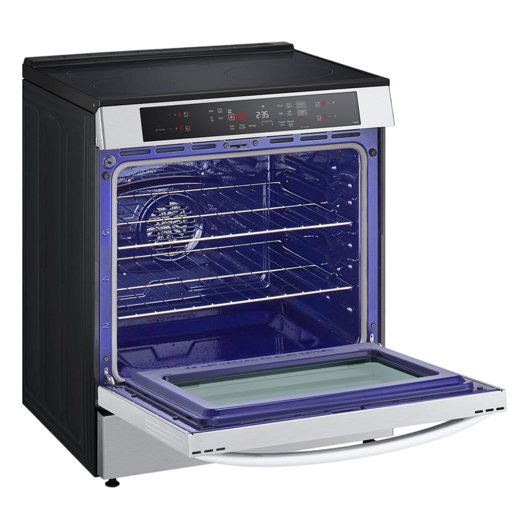 Cuisinière intelligente à induction 30 po Inox Convection ProBake et friture à l'air