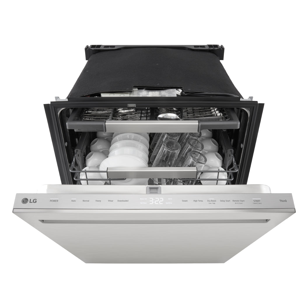 Lave-vaisselle encastrable 24 po, 44 dBA 3 paniers avec Quadwash™ et Wi-Fi