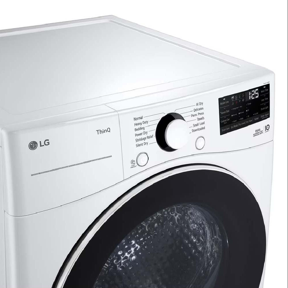 Sécheuse avec pompe à chaleur 27 po, 7,8 pi³ Blanc avec AI Sensor Dry et Wi-Fi