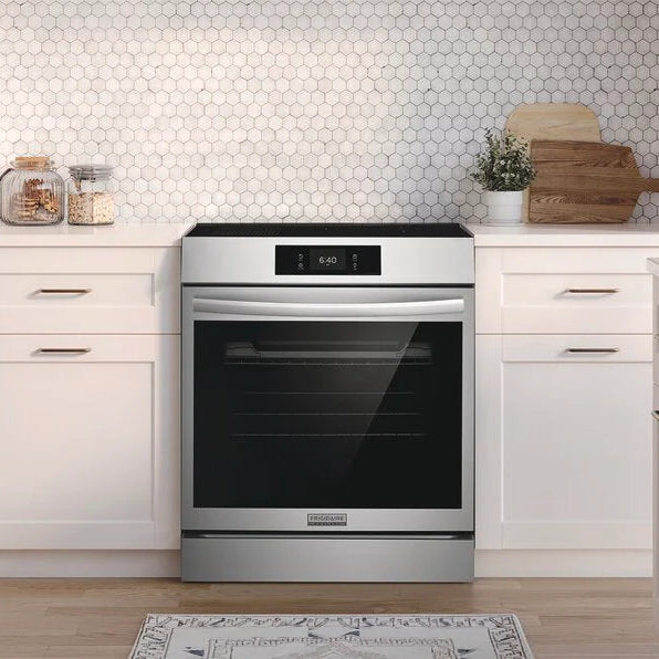 Cuisinière à induction encastrable option pizza 30 po Inox