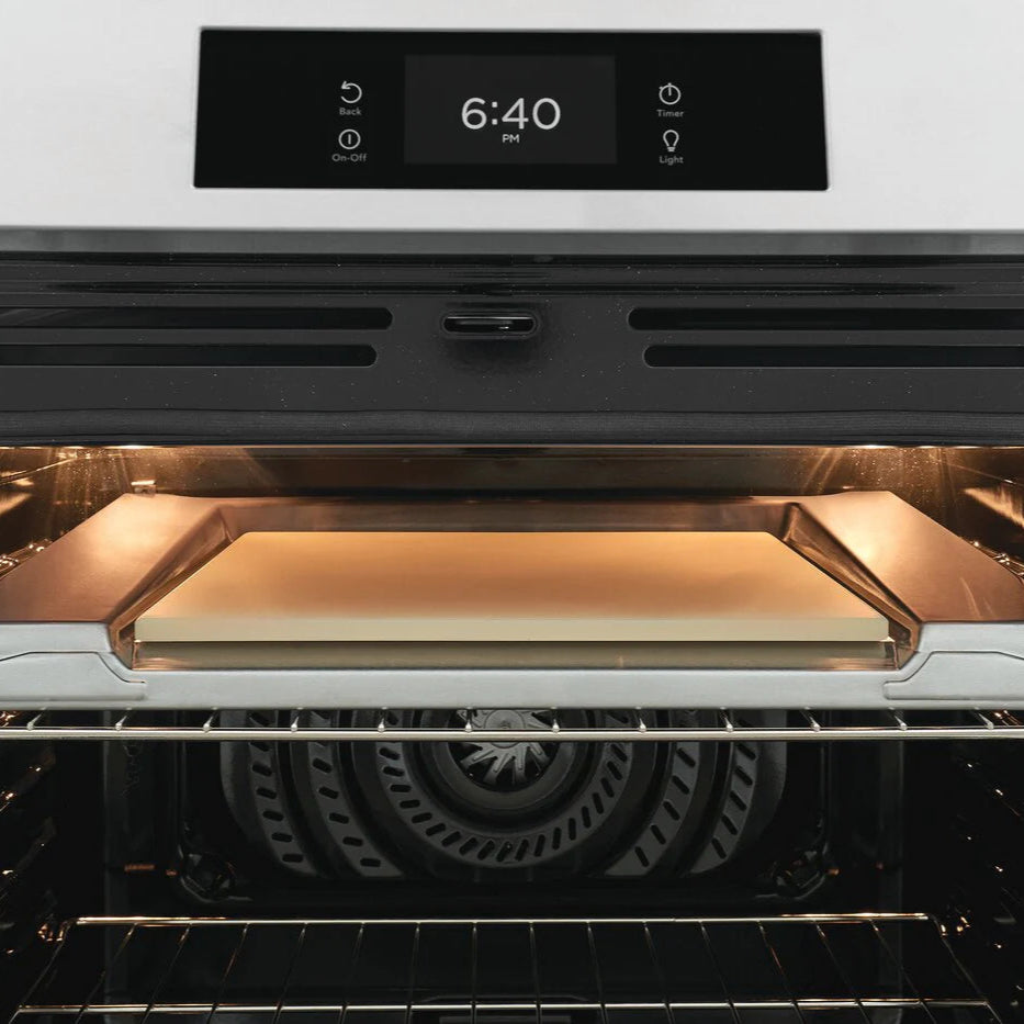 Cuisinière à induction encastrable option pizza 30 po Inox