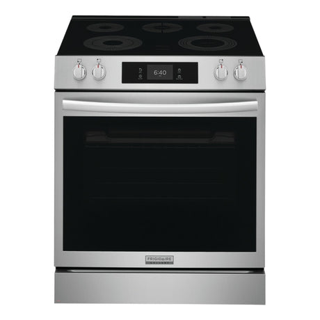 Cuisinière électrique encastrable option pizza 30 po Inox Air Fry & 5 éléments