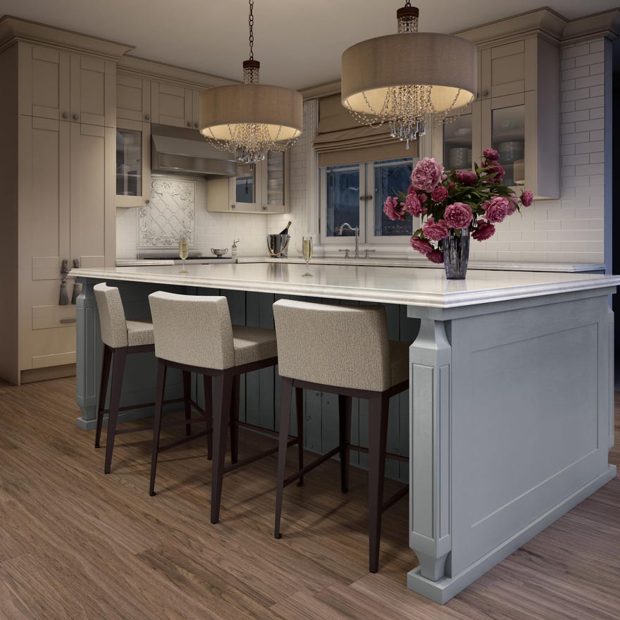 Tabouret de comptoir rembourré et en métal noir - Ethan