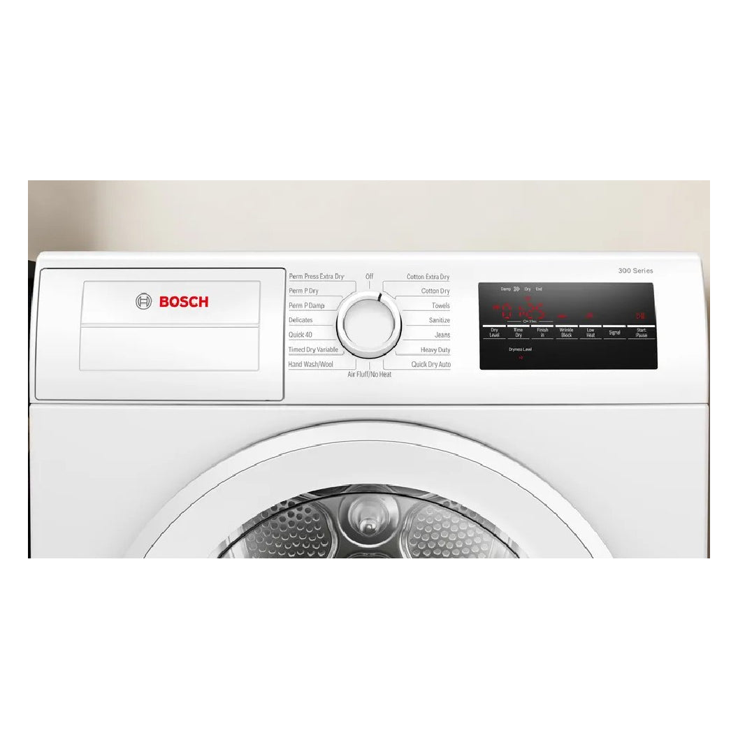 Sécheuse à condensation 24 po, 4pi³ Blanc - Série 300 - Compacte avec 15 programmes