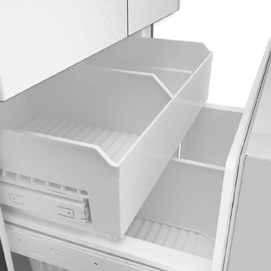 Réfrigérateur à portes françaises, profondeur comptoir 36 po, 21,6 pi³ Inox avec Distributeur d'eau et Wi-Fi - Série 100
