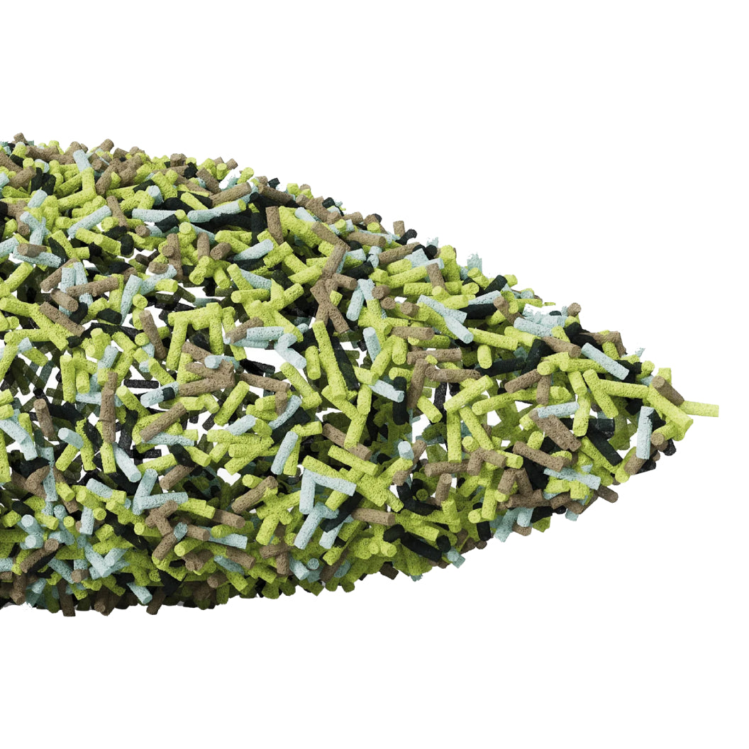Oreiller grand en mousse mémoire recyclé - Azzurri Verde