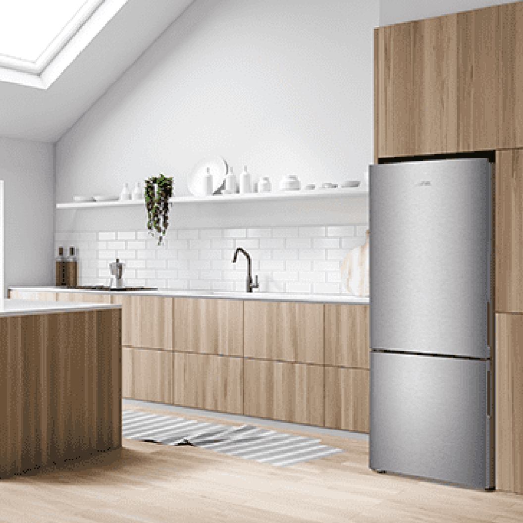 Réfrigérateur à congélateur inférieur 28 po, 14,8 pi³ Inox