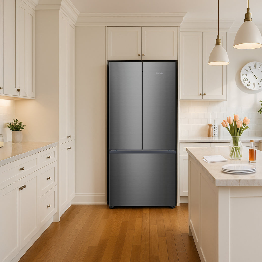 Réfrigérateur porte française 32 po, 18 pi³ Inox