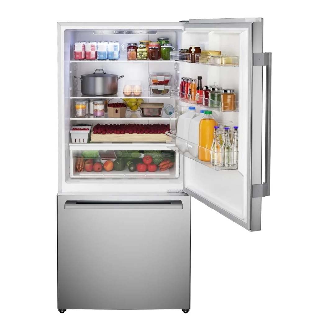 Réfrigérateur encastrable à congélateur inférieur 33 po, 17,2 pi³ Inox - Série 100 avec machine à glaçons