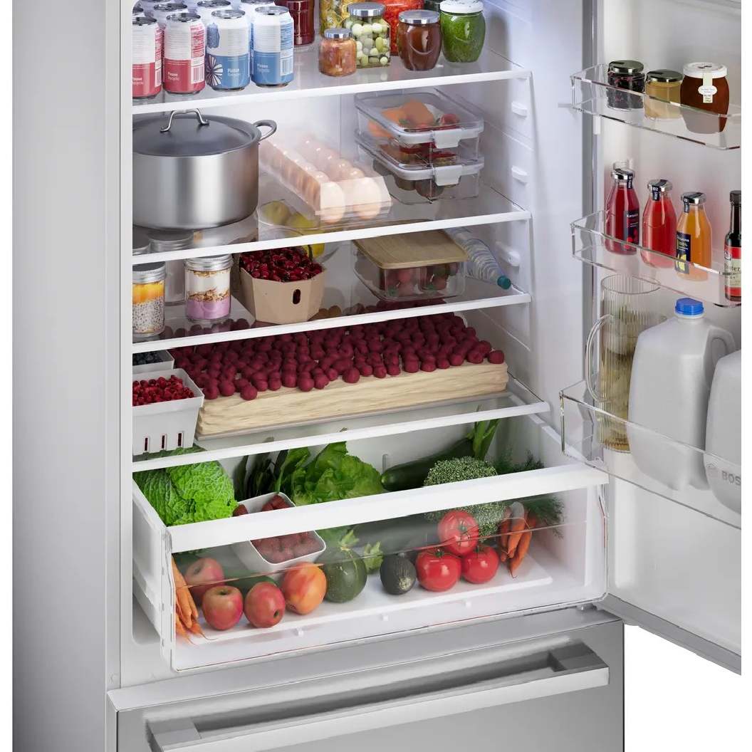 Réfrigérateur encastrable à congélateur inférieur 33 po, 17,2 pi³ Inox - Série 100 avec machine à glaçons
