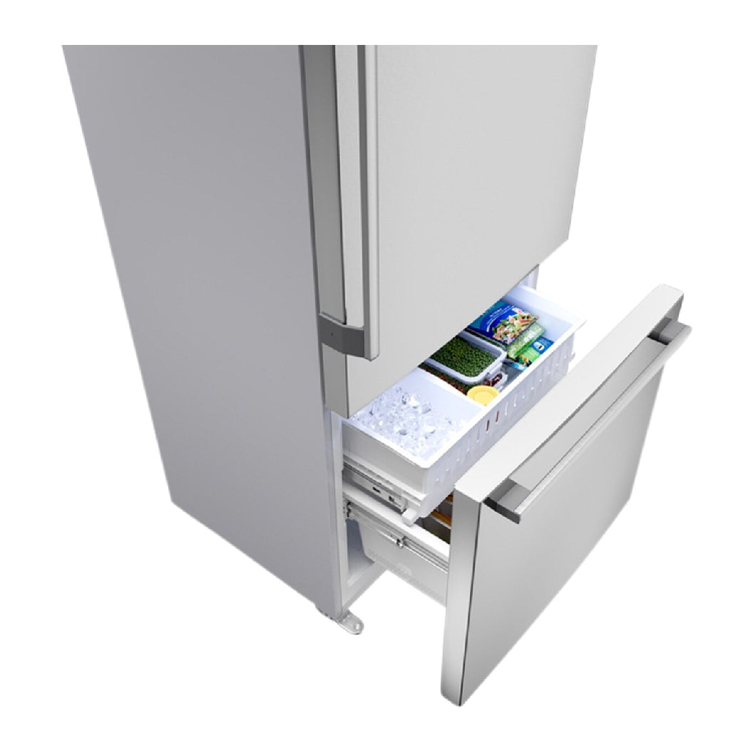 Réfrigérateur encastrable à congélateur inférieur 33 po, 17,2 pi³ Inox - Série 100 avec machine à glaçons