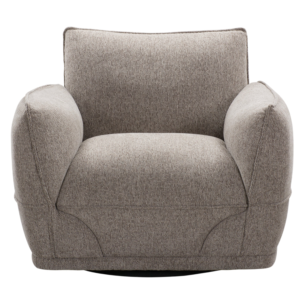 Fauteuil en tissu taupe - Scala