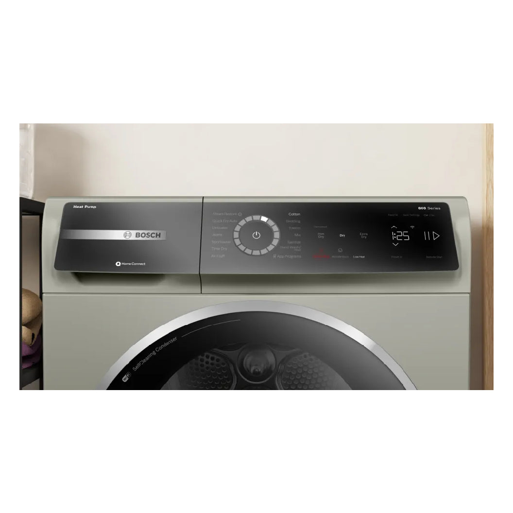 Sécheuse compacte 24 po, 4,0 pi³ Inox acier perlé - Série 800 avec Wi-Fi et 14 programmes