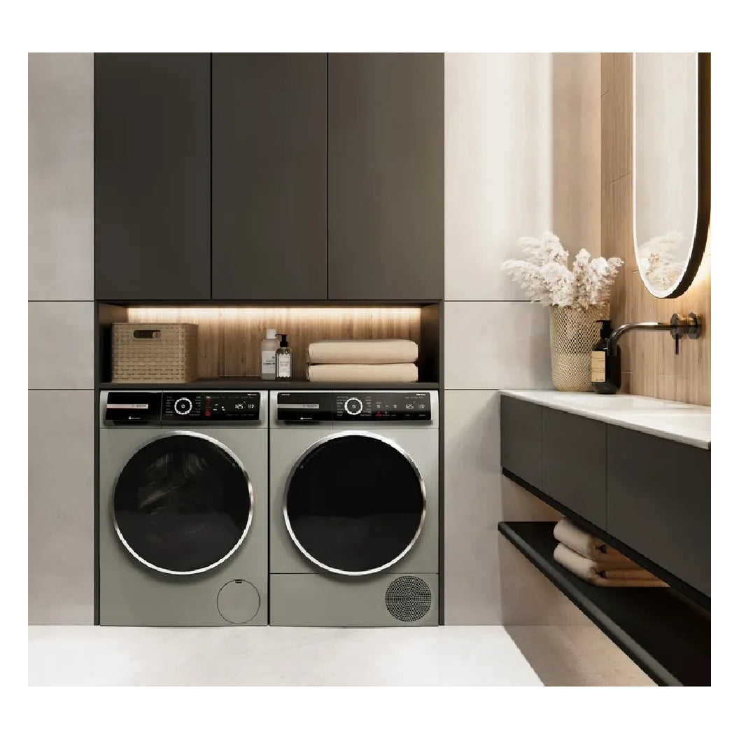 Laveuse compacte 24 po, 2,4 pi³ Acier perlé - Série 800 avec Wi-Fi et 13 cycles