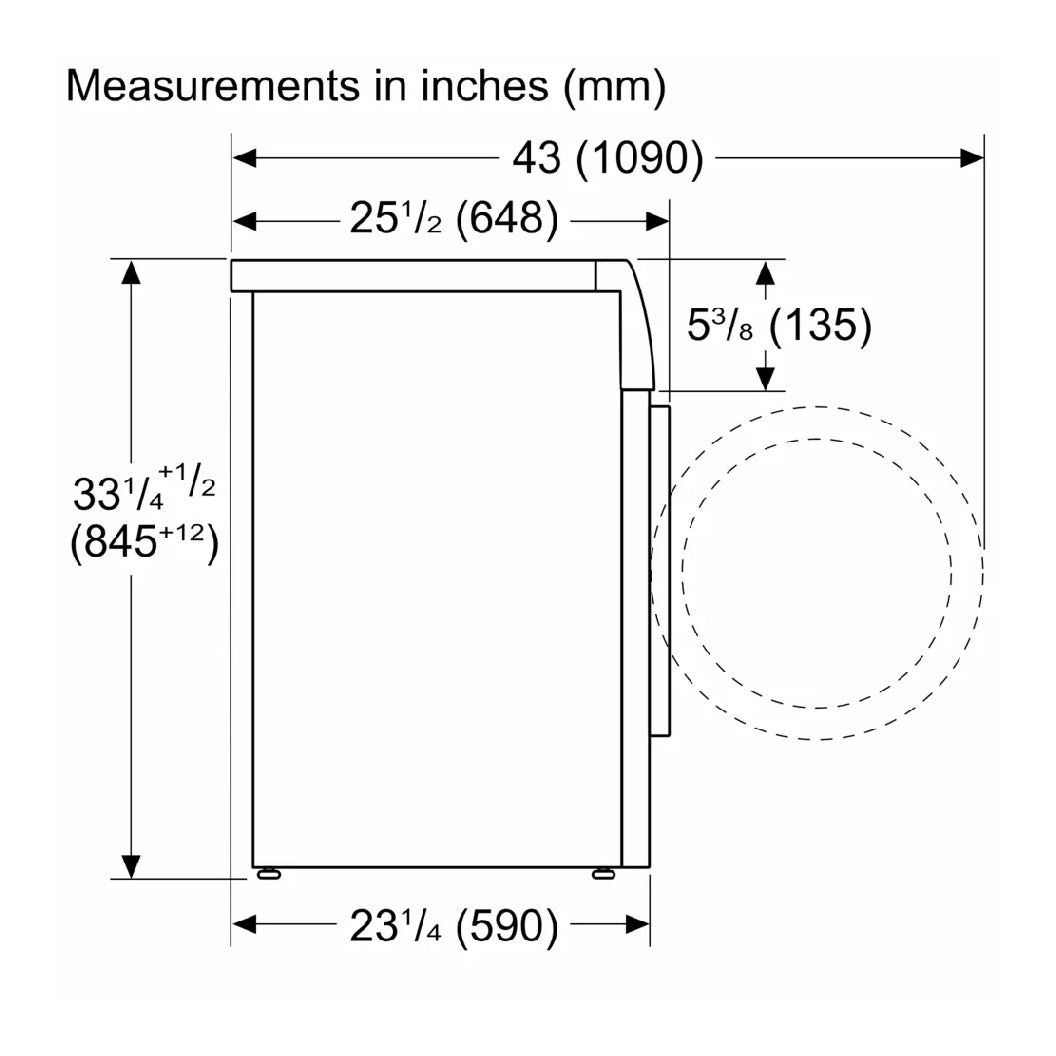 Laveuse compacte 24 po, 2,4 pi³ Acier perlé - Série 800 avec Wi-Fi et 13 cycles