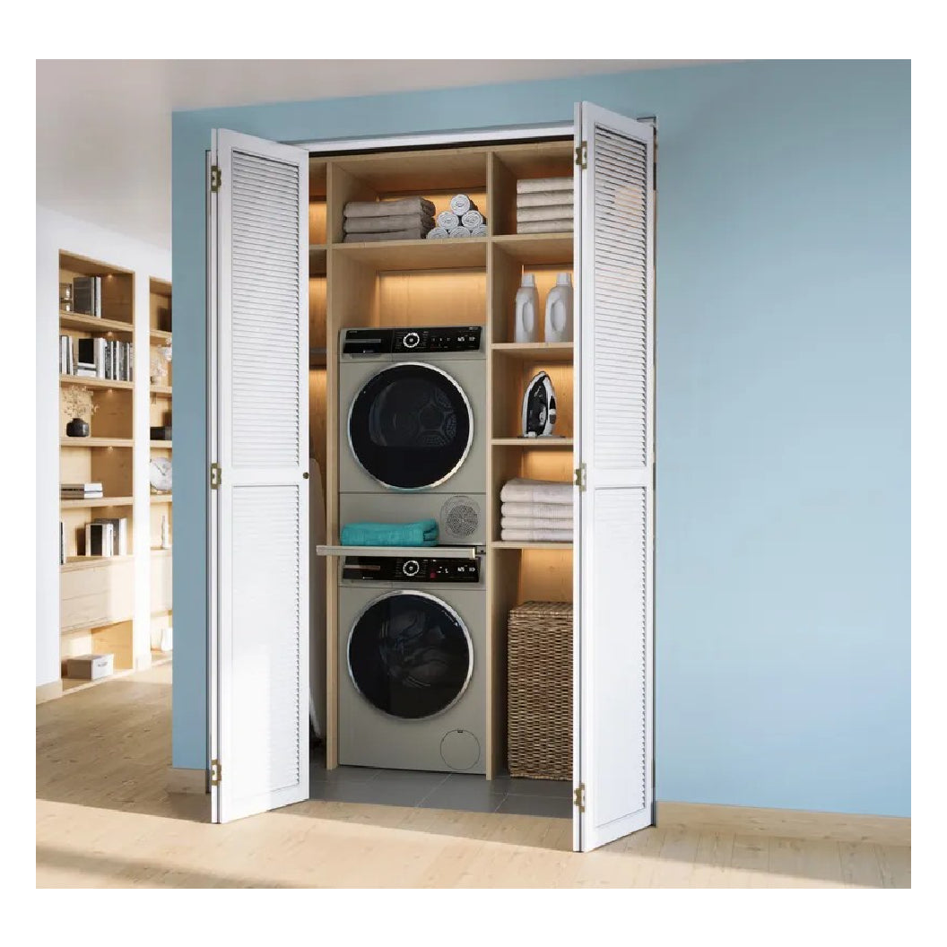 Laveuse compacte 24 po, 2,4 pi³ Acier perlé - Série 800 avec Wi-Fi et 13 cycles