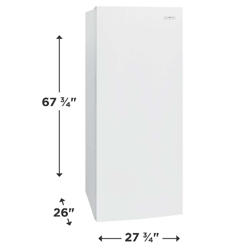 Congélateur vertical convertible 28 po, 16 pi³ Blanc - Prêt pour le garage