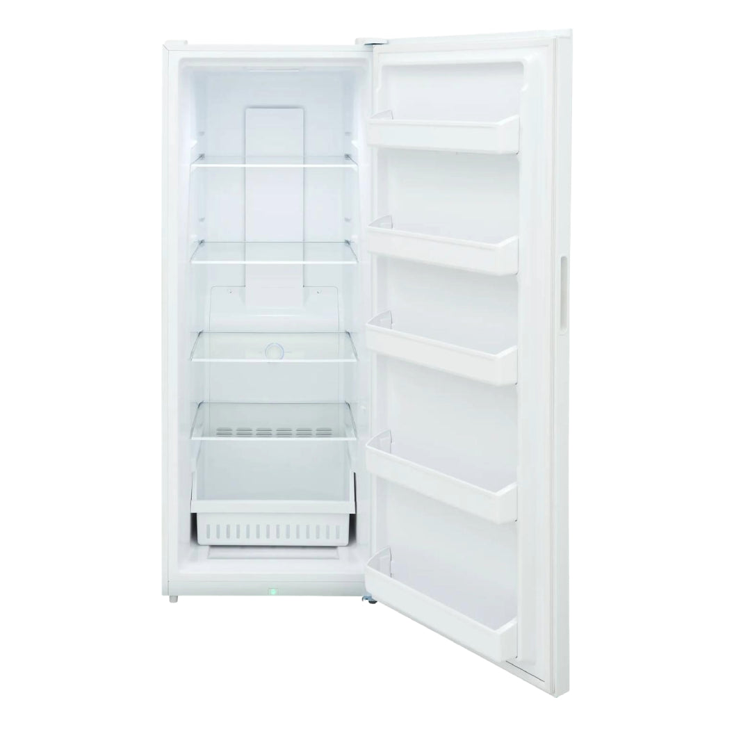 Congélateur vertical convertible 28 po, 18 pi³ Blanc - Prêt pour le garage