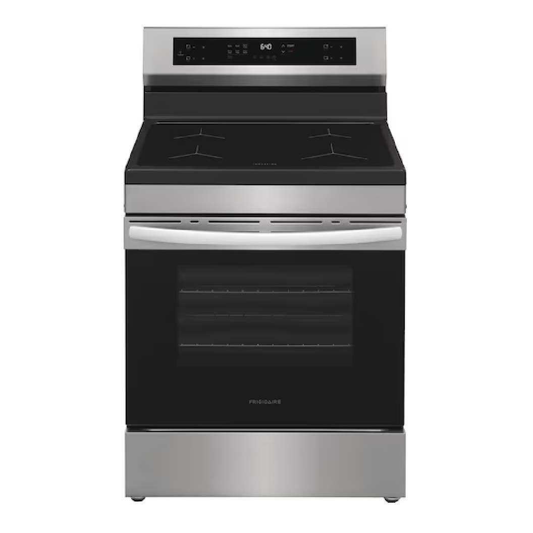 Cuisinière à induction 30 po, 5,3 pi³ Inox à 4 zones