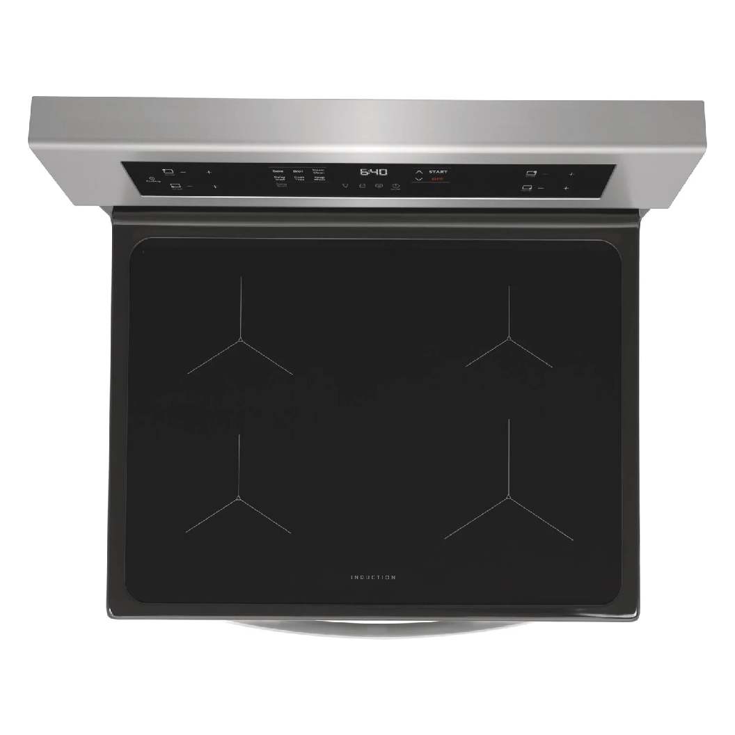 Cuisinière à induction 30 po, 5,3 pi³ Inox à 4 zones