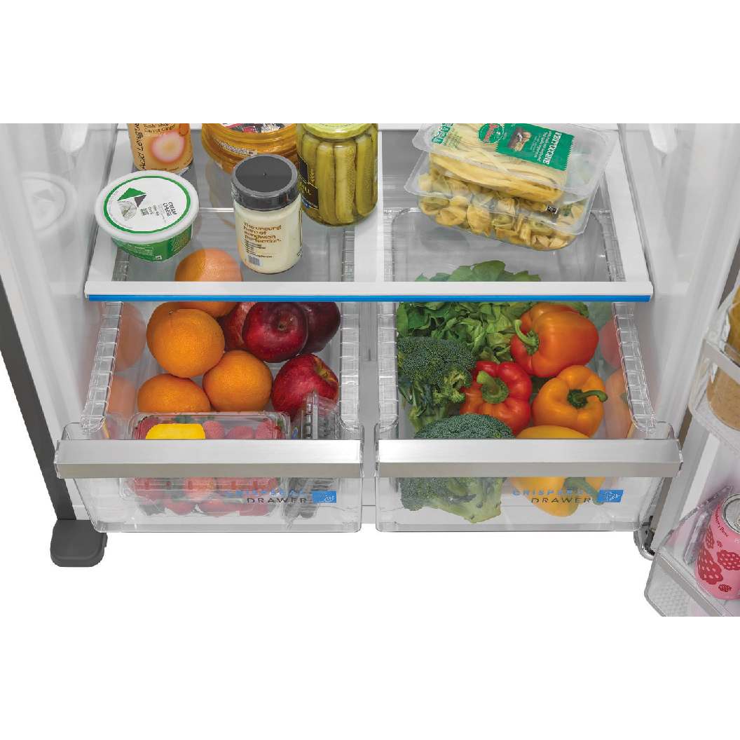 Réfrigérateur à congélateur supérieur 30 po, 20 pi³ Inox - Prêt pour le garage