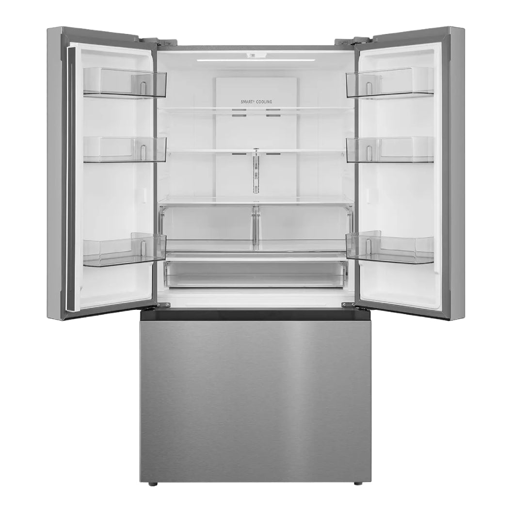 Réfrigérateur porte française à profondeur comptoir 33 po, 22,5 pi³ Inox avec machine à glaçons