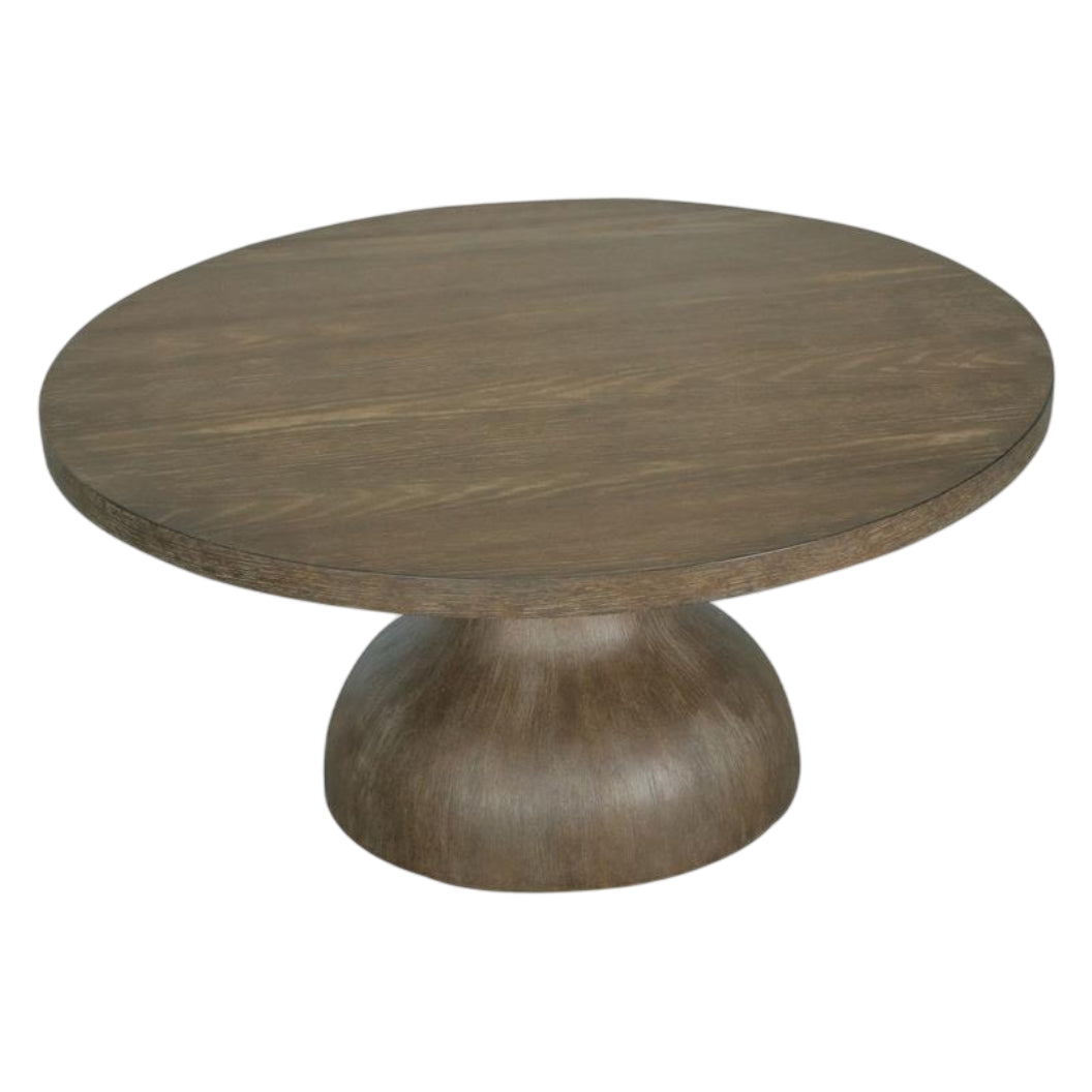 Table basse en bois et placage de chêne brun grisâtre - Bosley
