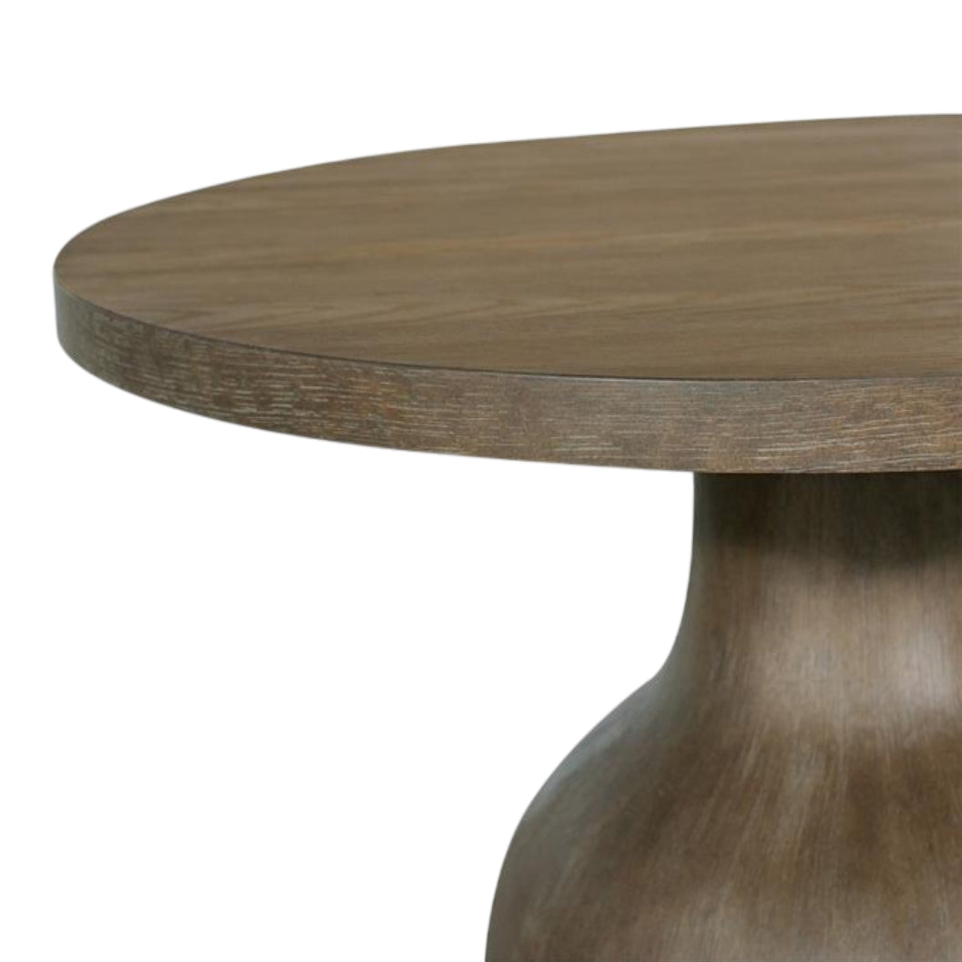 Table basse en bois et placage de chêne brun grisâtre - Bosley