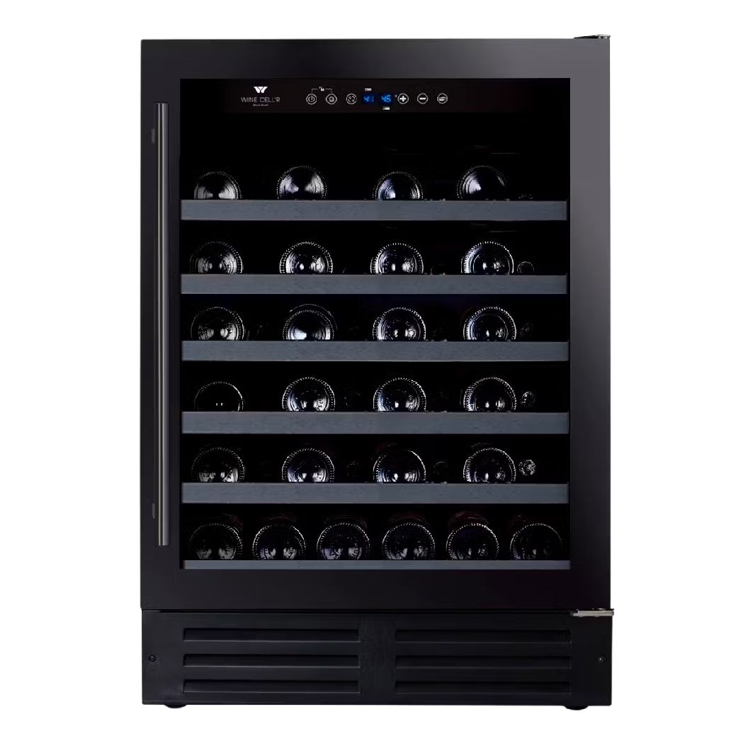 Cellier 24 po, 46 bouteilles Noir - Gamme Black Pearl avec Wi-Fi