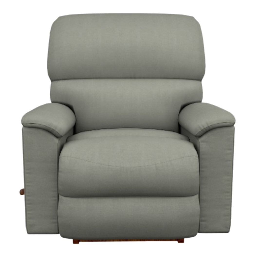 Fauteuil berçant et inclinable en tissu gris - Brooks