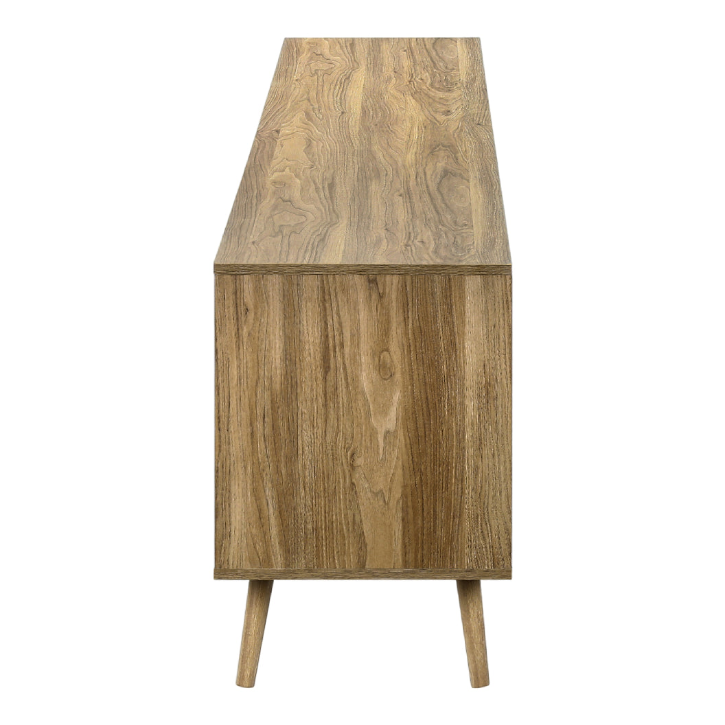 Meuble de télévision en bois/MDF noyer clair avec 3 portes - I 2793