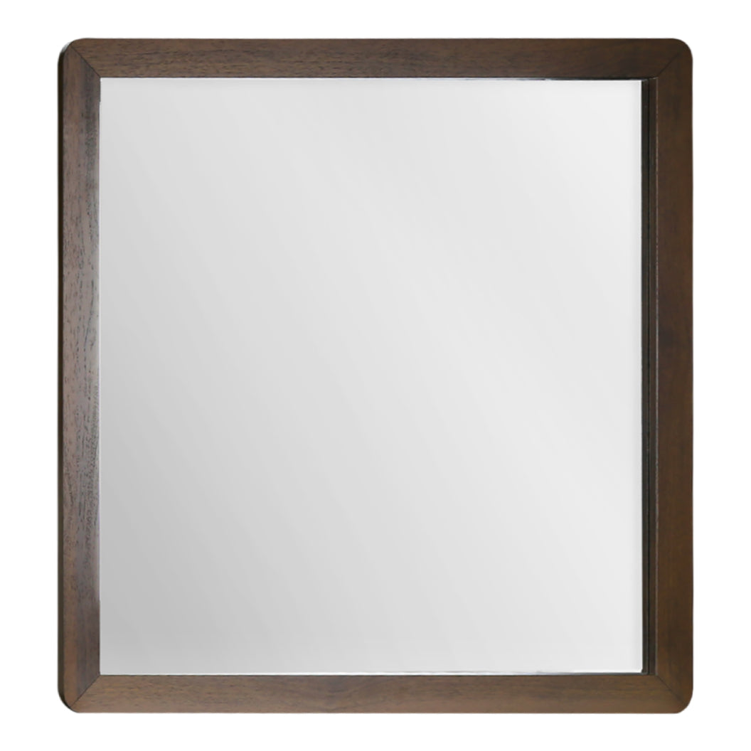 Miroir de bureau en bois/MDF brun noyer - I 5232