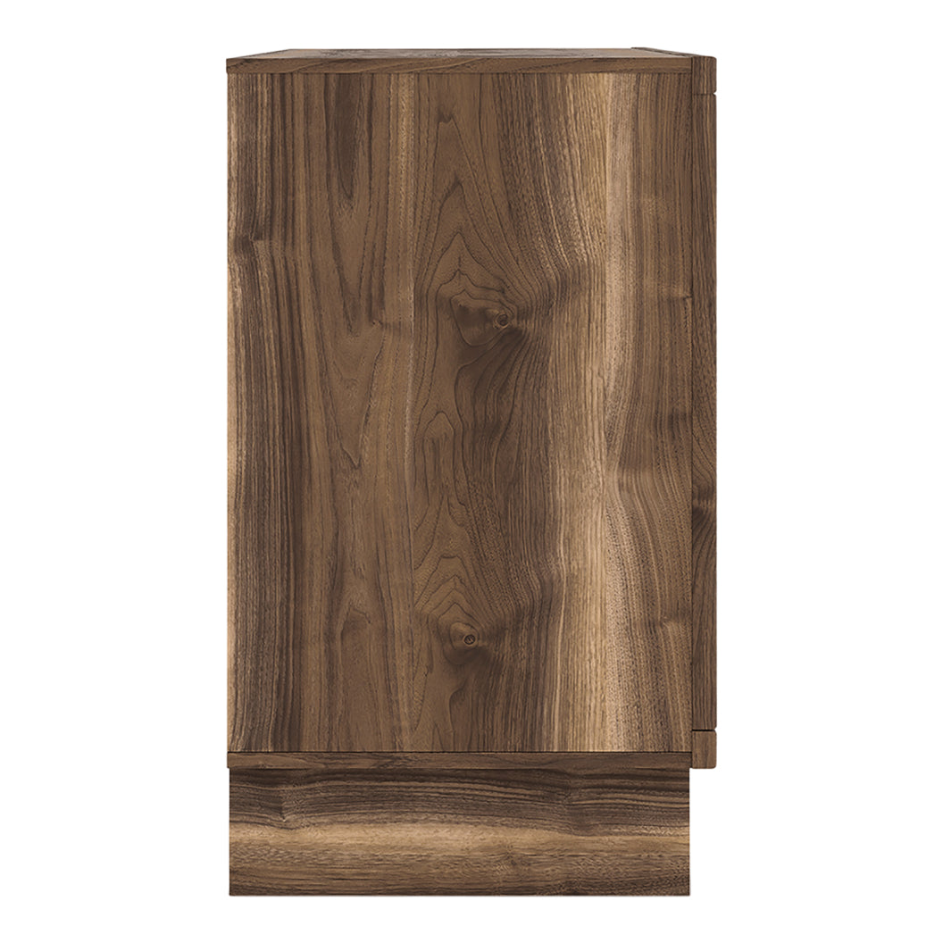 Bureau à 6 tiroirs en bois/MDF brun noyer - Chirason