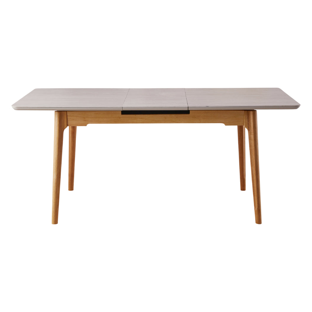 Table de salle à manger extensible en pierre frittée crème - Valencia