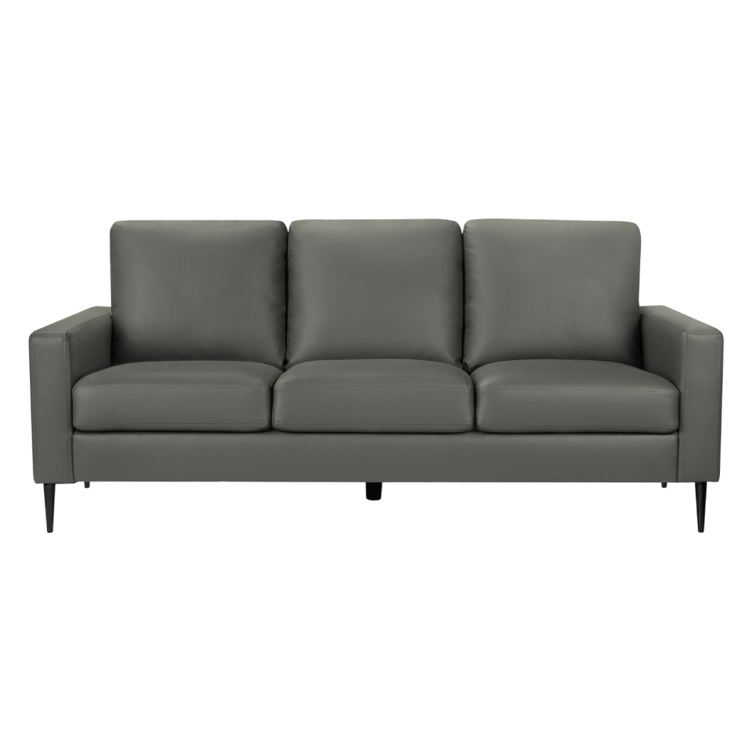 Sofa aspect cuir et en tissu - 8J33A02-8J33L19