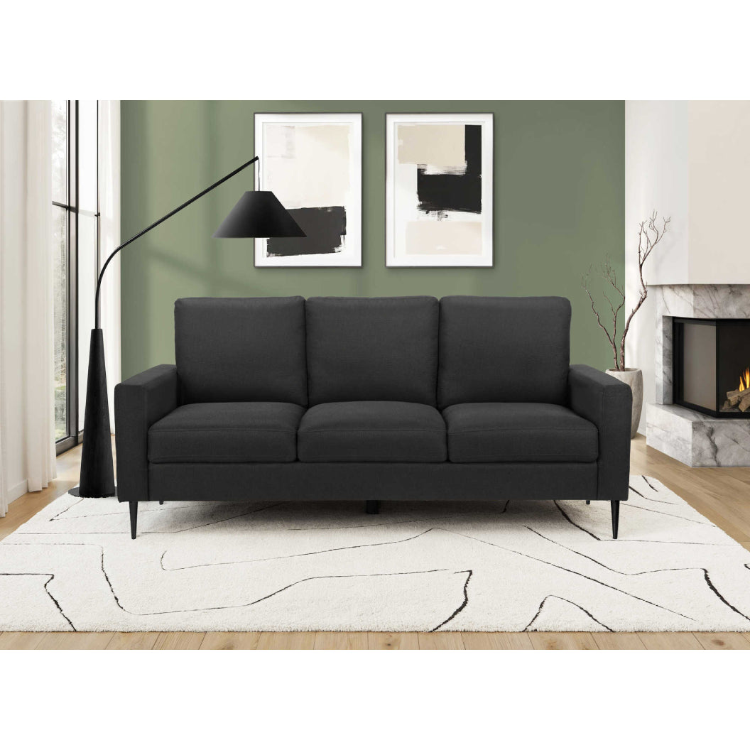 Sofa aspect cuir et en tissu - 8J33A02-8J33L19