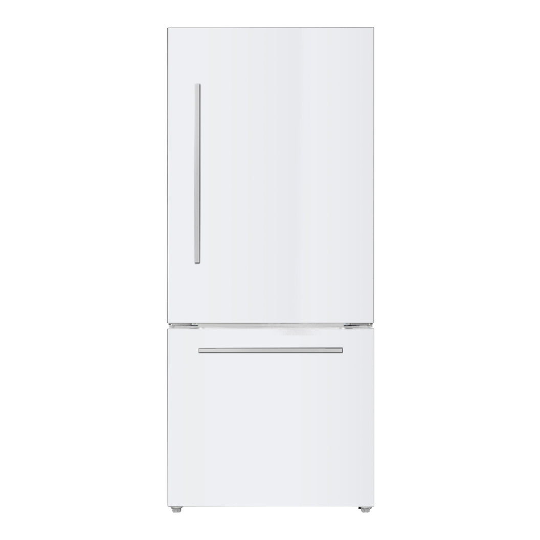 Réfrigérateur à congélateur inférieur 30 po, 18 pi³ Blanc ou Inox avec technologie Inverter