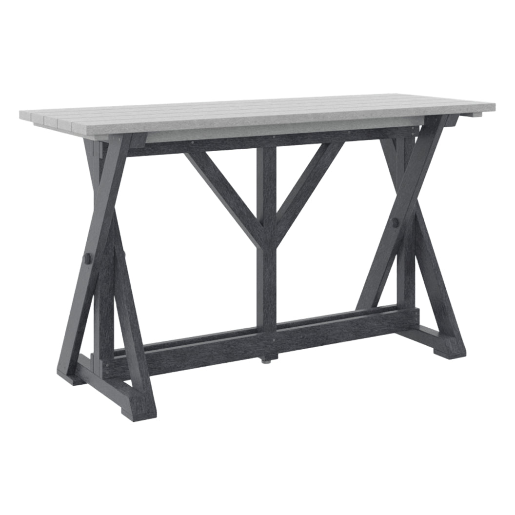 Table de bar extérieure en plastique recyclé - Harvest T204