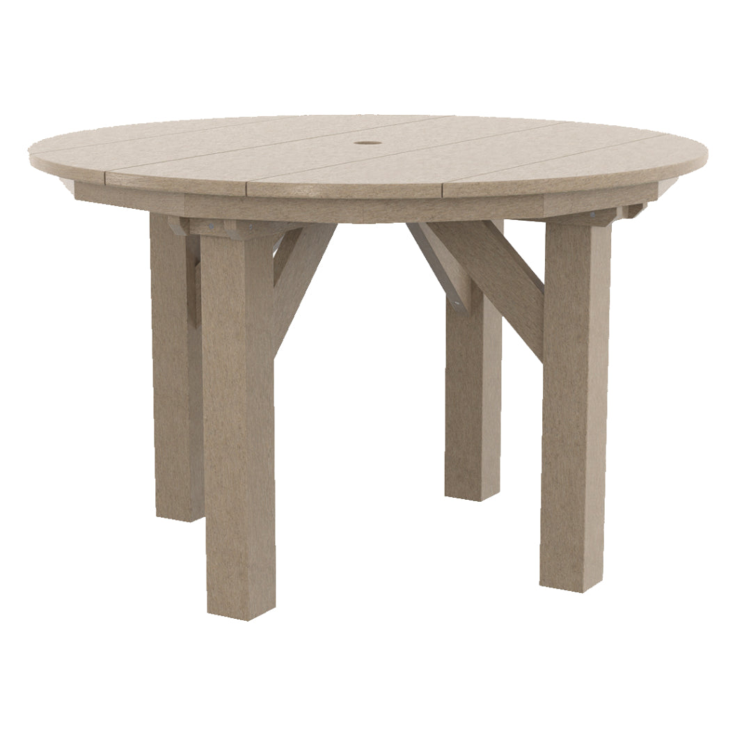 Table à manger extérieure en plastique recyclé - T05