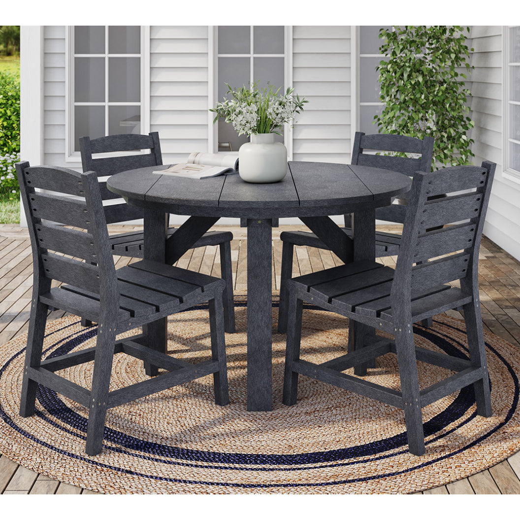 Table à manger extérieure en plastique recyclé - T05