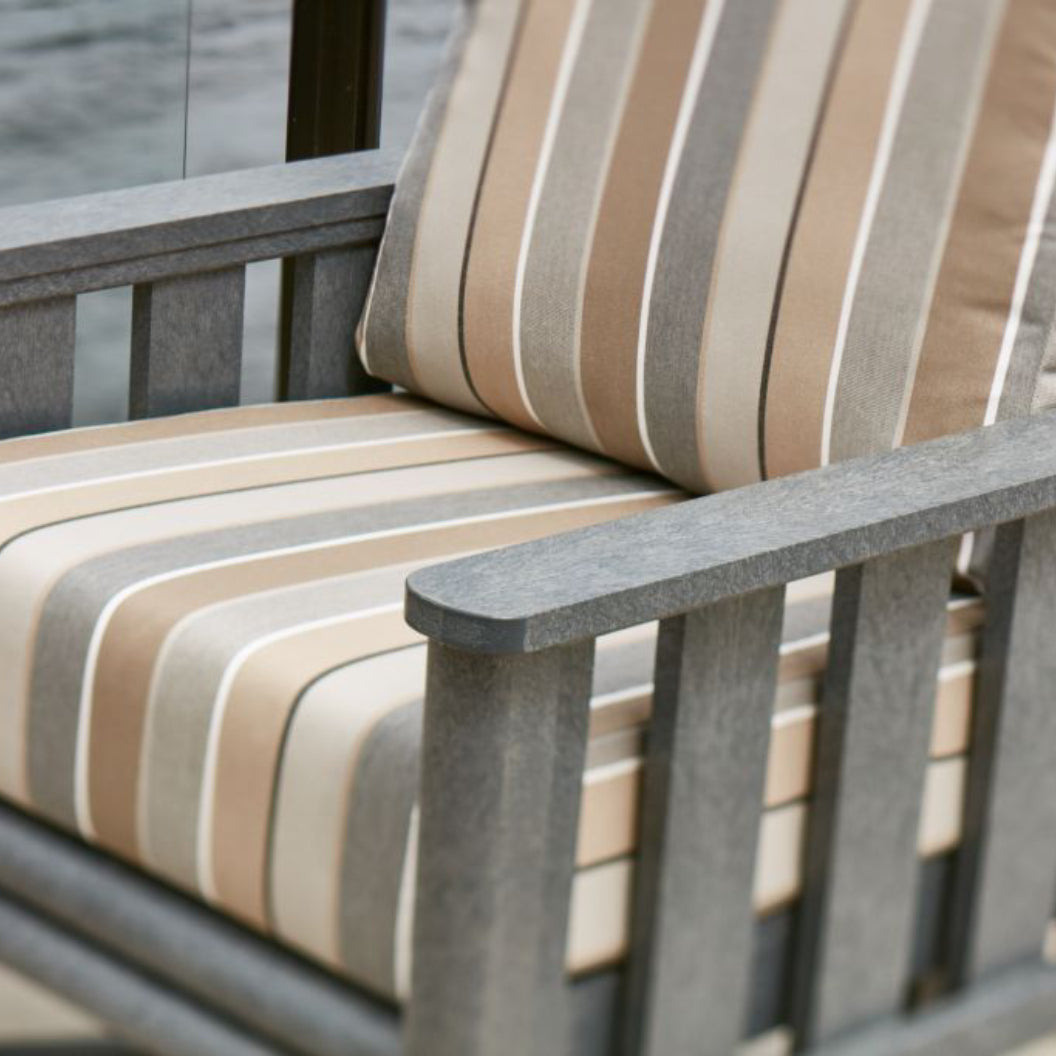 Fauteuil extérieur pivotant en plastique recyclé - Stratford DSF264