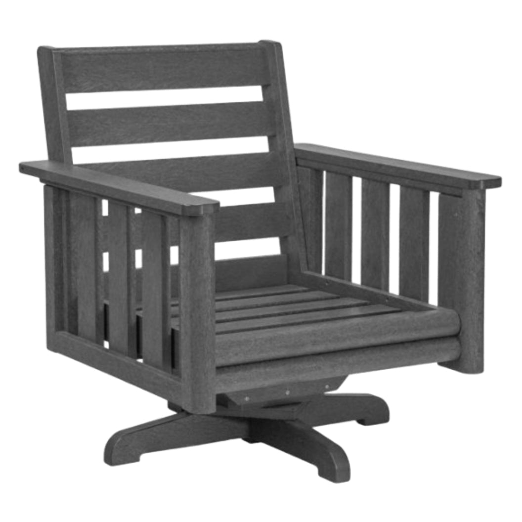 Fauteuil extérieur pivotant en plastique recyclé - Stratford DSF264