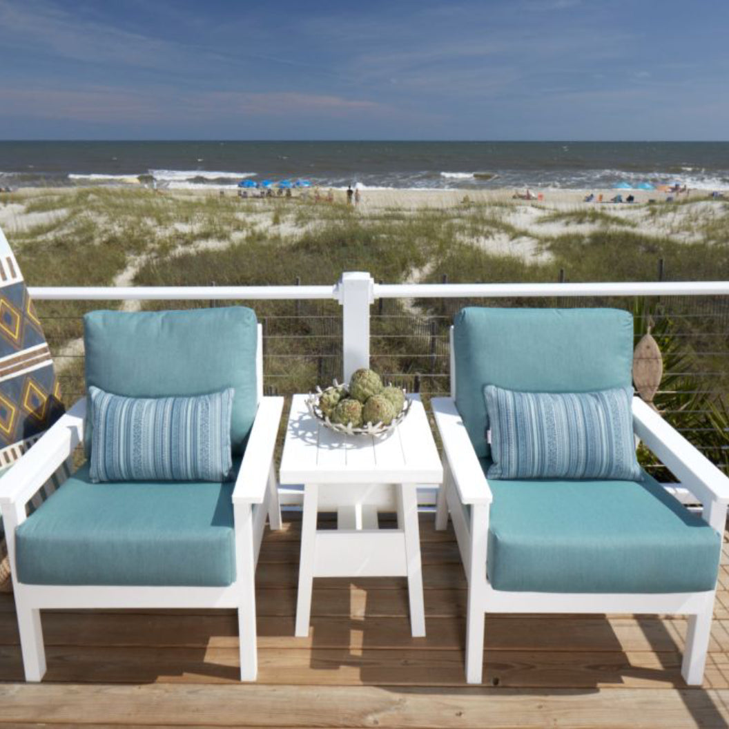 Table de bout extérieure en plastique recyclé - Tofino DST288