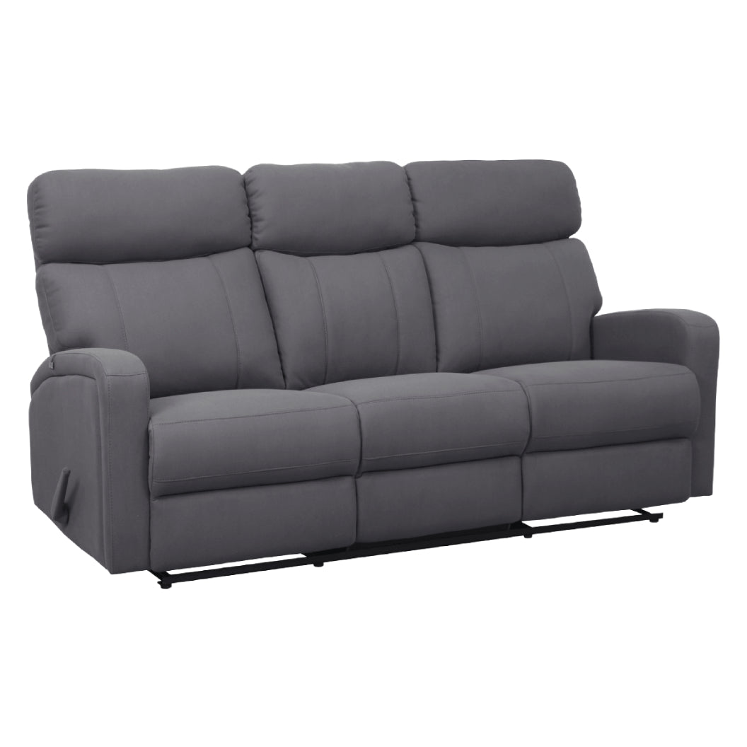 Sofa inclinable en tissu gris avec table rabattable - Bordeaux