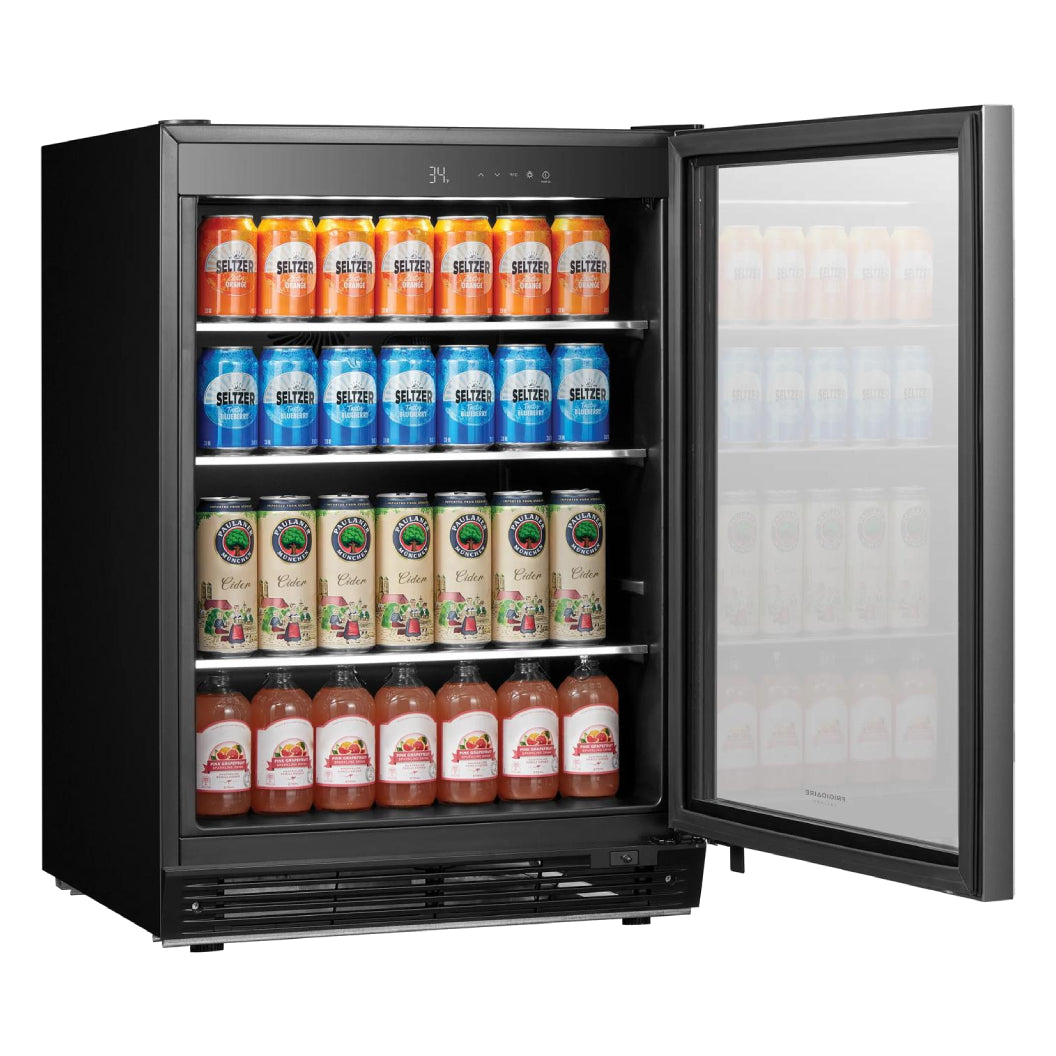 Centre de breuvages 24 po, 185 cannettes Inox - 1 zone