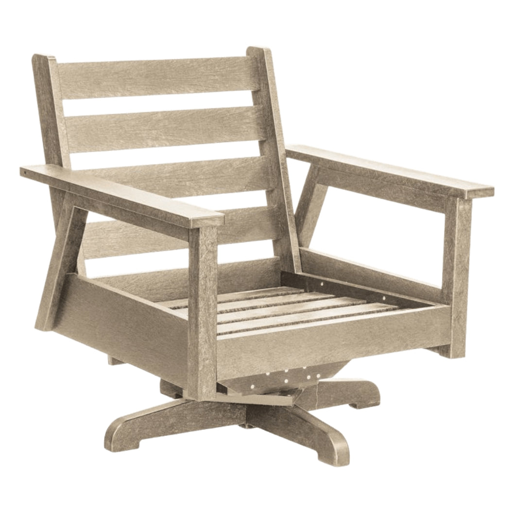 Fauteuil extérieur pivotant en plastique recyclé - Tofino DSF284