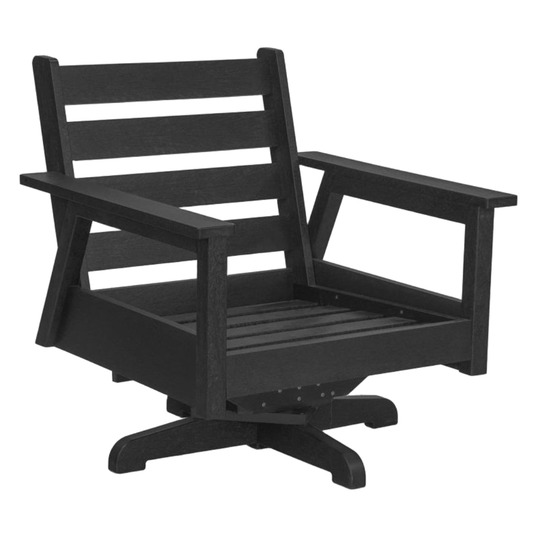 Fauteuil extérieur pivotant en plastique recyclé - Tofino DSF284